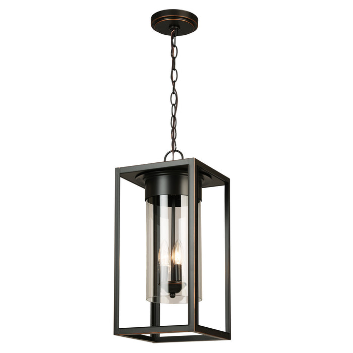 Eglo USA 203668A Three Light Outdoor Pendant, Oil Rubbed Bronze