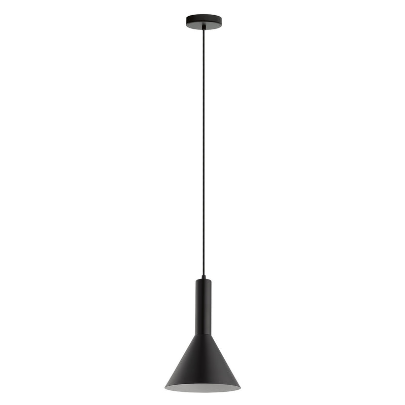 Eglo USA 62992A One Light Pendant, Matte Black