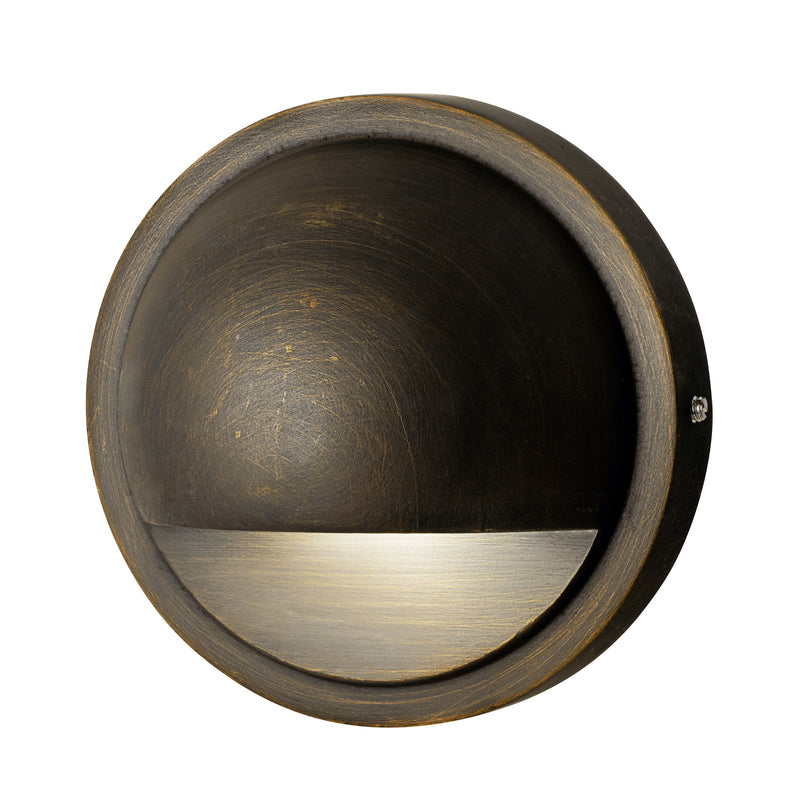 Kichler 15764CBR27 LED Deck Light, Centennial Brass