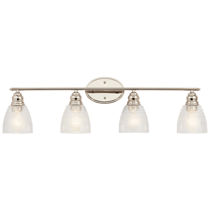Kichler 45698PN Four Light Bath, Polished Nickel