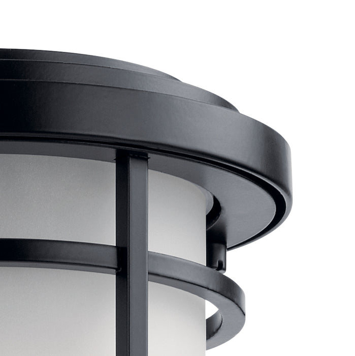 Kichler 49686BK One Light Outdoor Wall Mount, Black