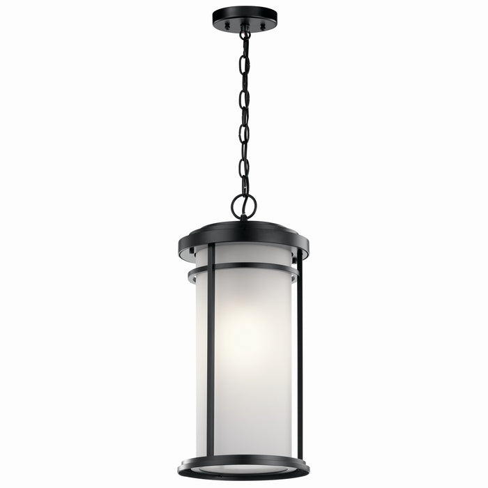 Kichler 49689BK One Light Outdoor Pendant, Black