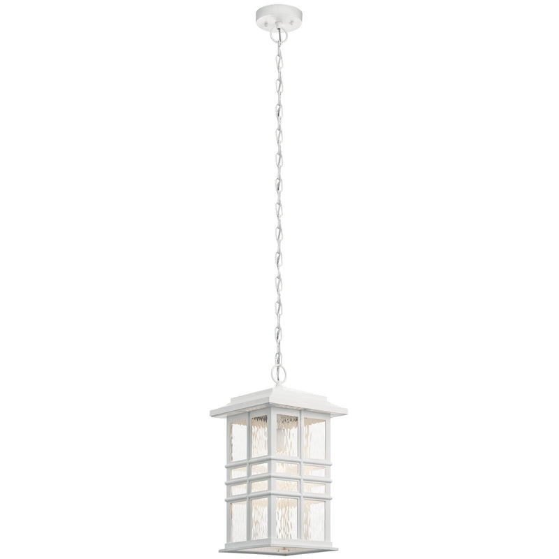 Kichler 49833WH One Light Outdoor Pendant, White
