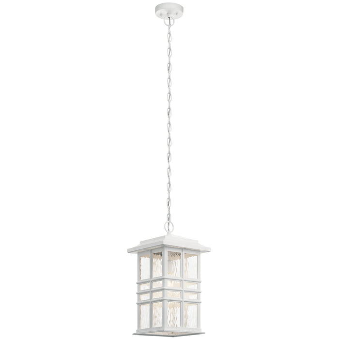Kichler 49833WH One Light Outdoor Pendant, White
