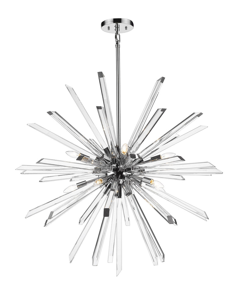 Z-Lite 4003-10CH Ten Light Chandelier, Chrome