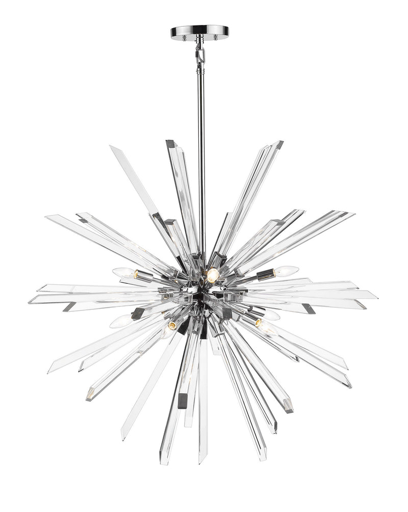 Z-Lite 4003-10CH Ten Light Chandelier, Chrome