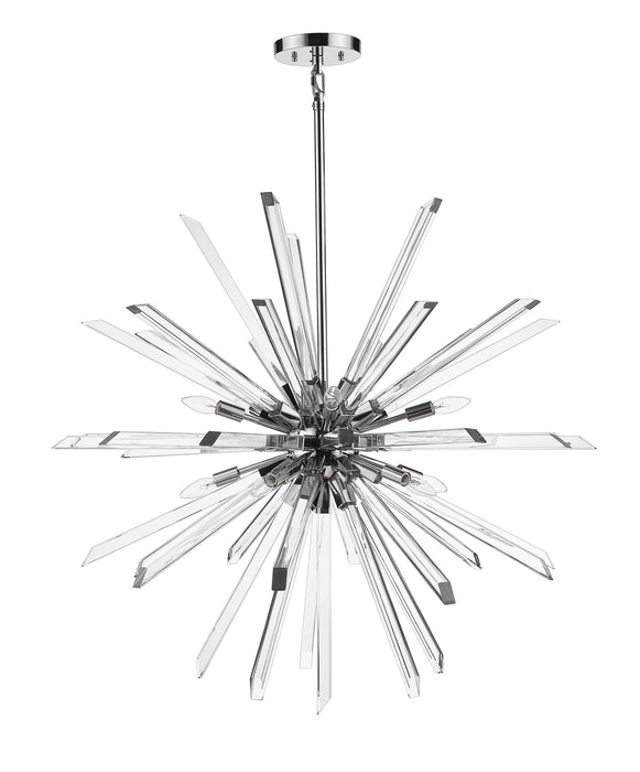 Z-Lite 4003-10CH Ten Light Chandelier, Chrome