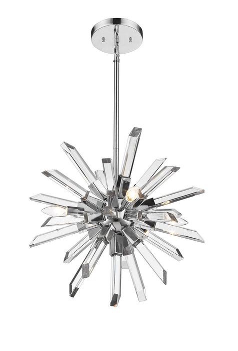 Z-Lite 4003-4CH Four Light Chandelier, Chrome