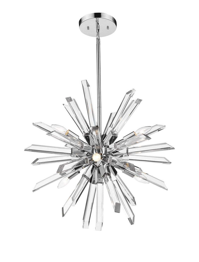 Z-Lite 4003-6CH Six Light Chandelier, Chrome