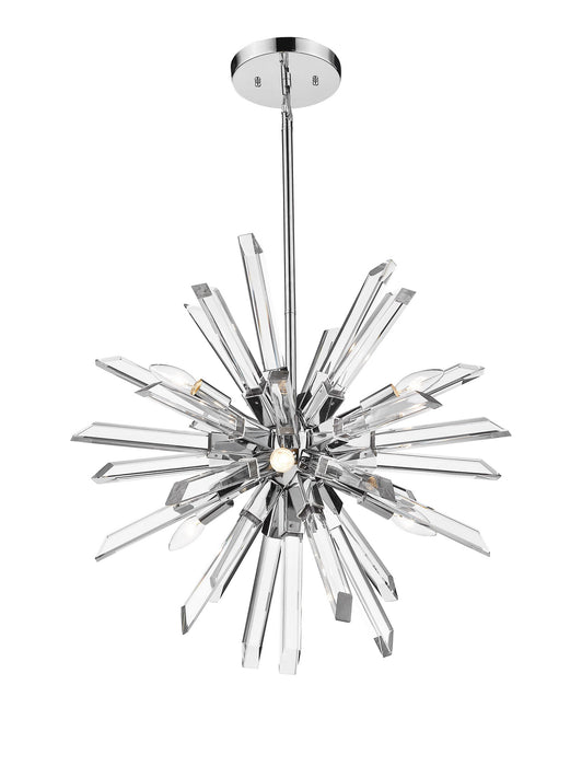 Z-Lite 4003-6CH Six Light Chandelier, Chrome