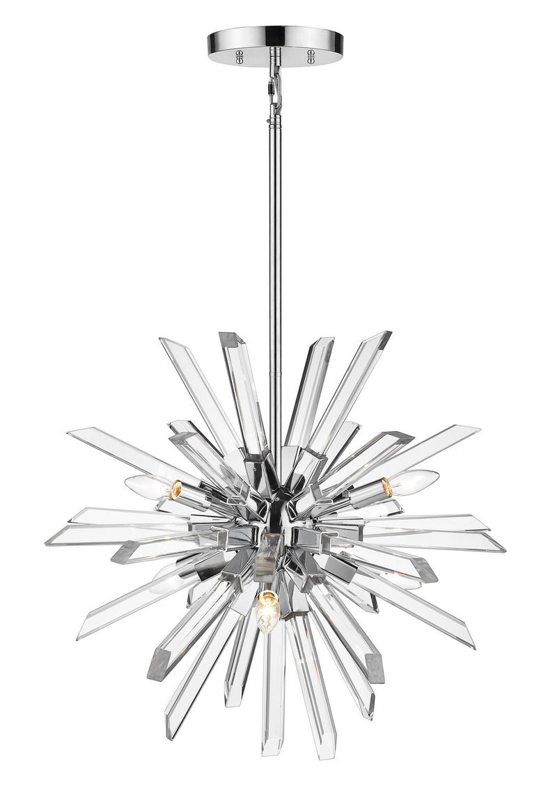 Z-Lite 4003-6CH Six Light Chandelier, Chrome