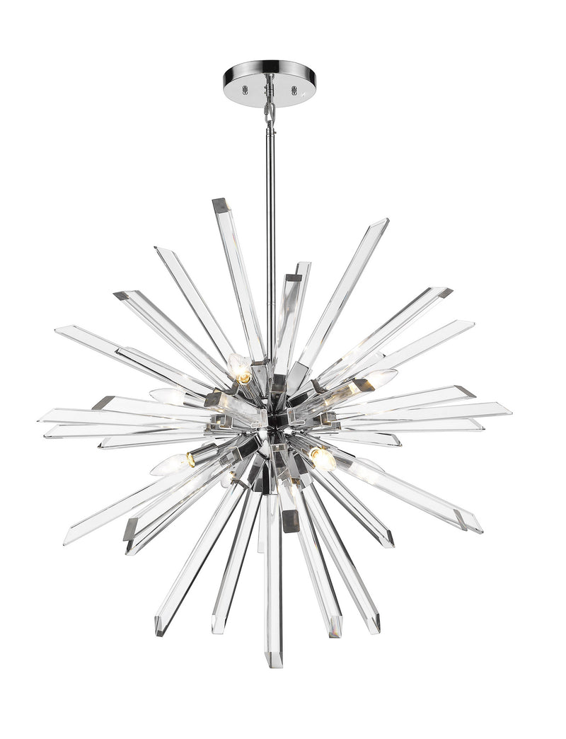 Z-Lite 4003-8CH Eight Light Chandelier, Chrome
