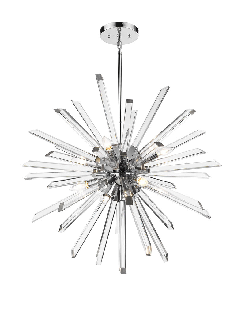Z-Lite 4003-8CH Eight Light Chandelier, Chrome
