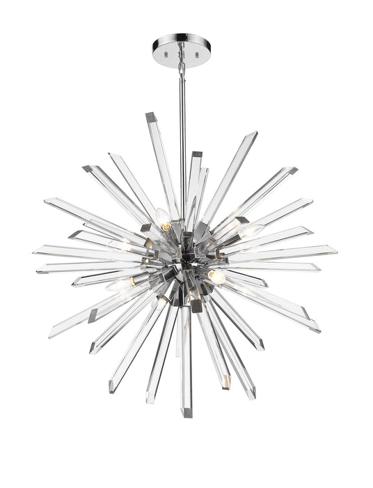 Z-Lite 4003-8CH Eight Light Chandelier, Chrome