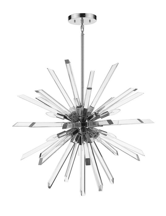 Z-Lite 4003-8CH Eight Light Chandelier, Chrome