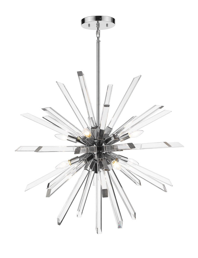 Z-Lite 4003-8CH Eight Light Chandelier, Chrome