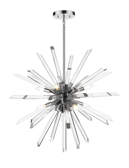 Z-Lite 4003-8CH Eight Light Chandelier, Chrome