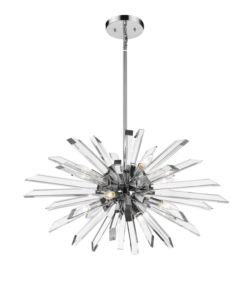Z-Lite 4003-8L-CH Eight Light Chandelier, Chrome