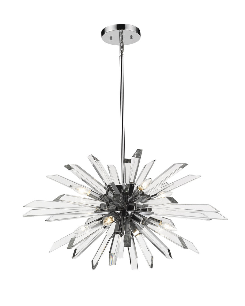 Z-Lite 4003-8L-CH Eight Light Chandelier, Chrome