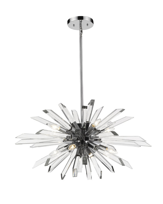 Z-Lite 4003-8L-CH Eight Light Chandelier, Chrome