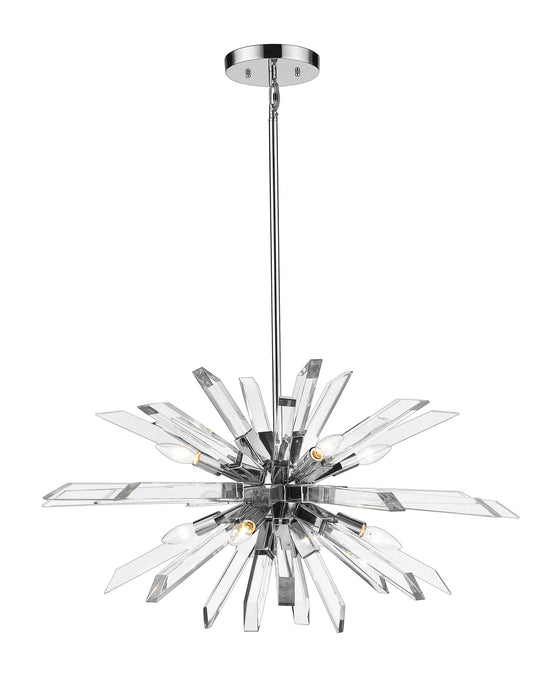 Z-Lite 4003-8L-CH Eight Light Chandelier, Chrome