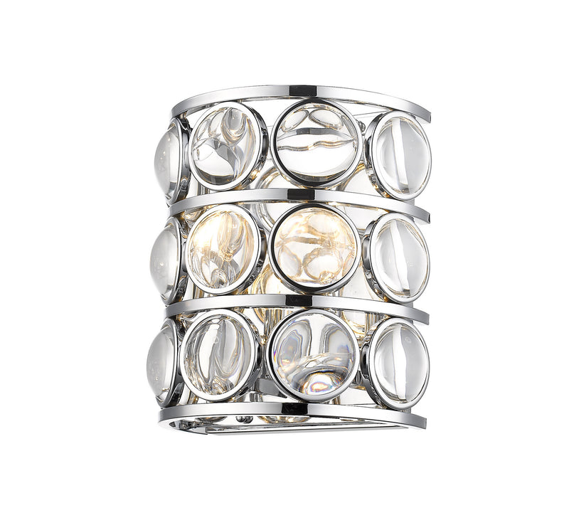 Z-Lite 4004-2S-CH Two Light Wall Sconce, Chrome