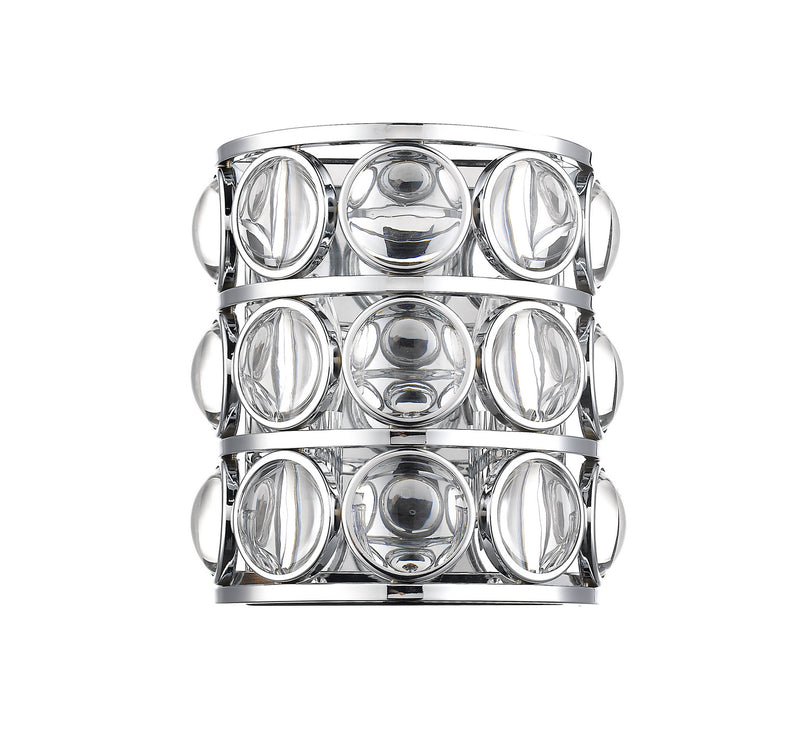 Z-Lite 4004-2S-CH Two Light Wall Sconce, Chrome
