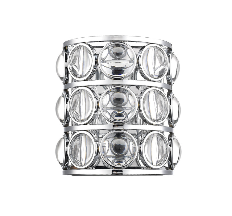 Z-Lite 4004-2S-CH Two Light Wall Sconce, Chrome