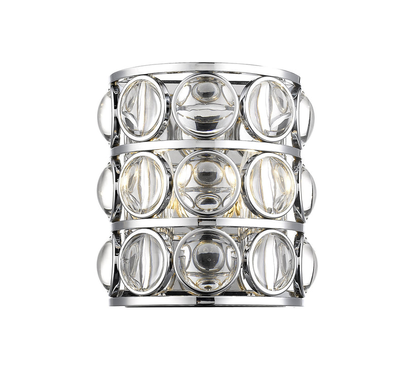 Z-Lite 4004-2S-CH Two Light Wall Sconce, Chrome