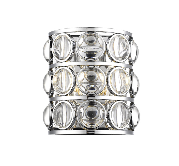Z-Lite 4004-2S-CH Two Light Wall Sconce, Chrome
