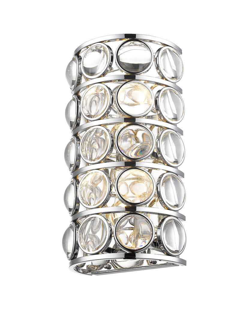 Z-Lite 4004-4S-CH Four Light Wall Sconce, Chrome
