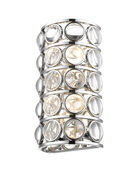 Z-Lite 4004-4S-CH Four Light Wall Sconce, Chrome