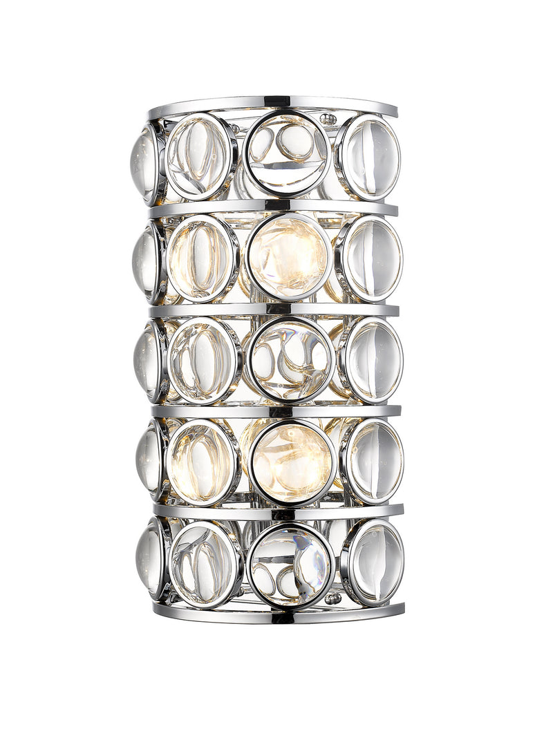 Z-Lite 4004-4S-CH Four Light Wall Sconce, Chrome