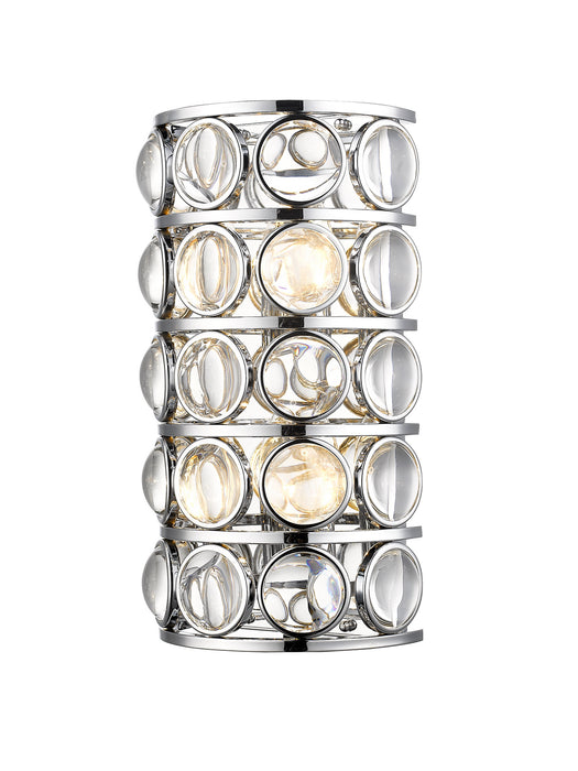 Z-Lite 4004-4S-CH Four Light Wall Sconce, Chrome