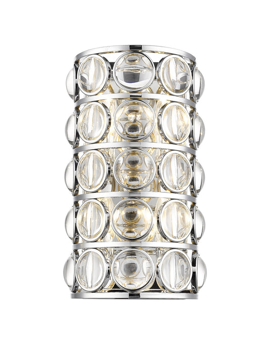 Z-Lite 4004-4S-CH Four Light Wall Sconce, Chrome