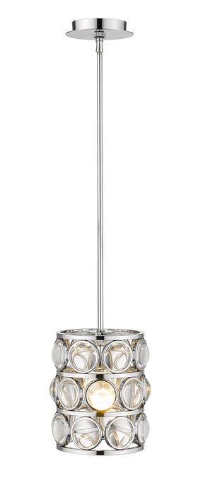 Z-Lite 4004MP-CH One Light Pendant, Chrome