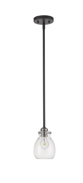 Z-Lite 466MP-MB-BN One Light Pendant, Matte Black + Brushed Nickel