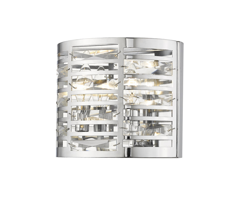Z-Lite 469-2S-CH Two Light Wall Sconce, Chrome