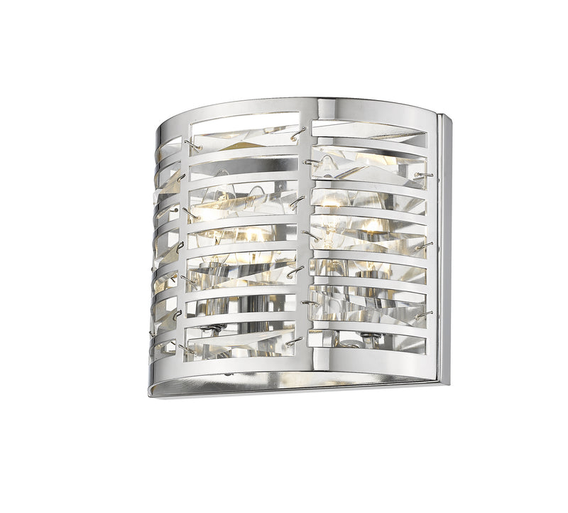 Z-Lite 469-2S-CH Two Light Wall Sconce, Chrome