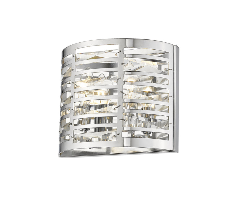 Z-Lite 469-2S-CH Two Light Wall Sconce, Chrome