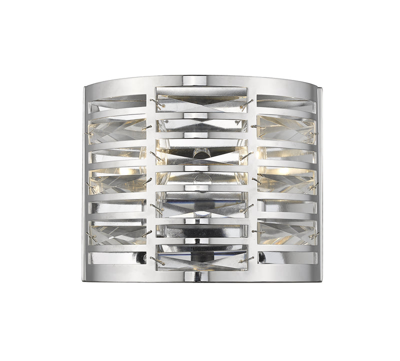 Z-Lite 469-2S-CH Two Light Wall Sconce, Chrome