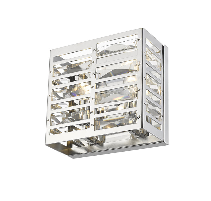 Z-Lite 470-2S-CH Two Light Wall Sconce, Chrome