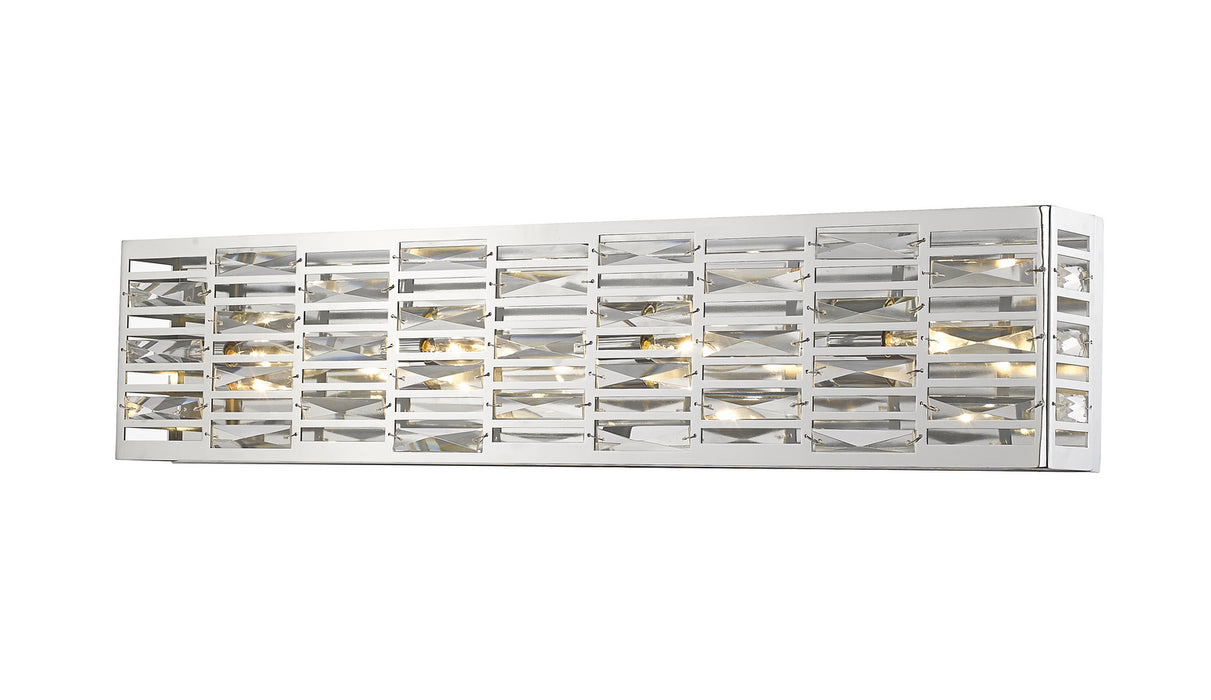 Z-Lite 470-4V-CH Four Light Vanity, Chrome