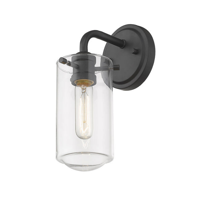 Z-Lite 471-1S-MB One Light Wall Sconce, Matte Black