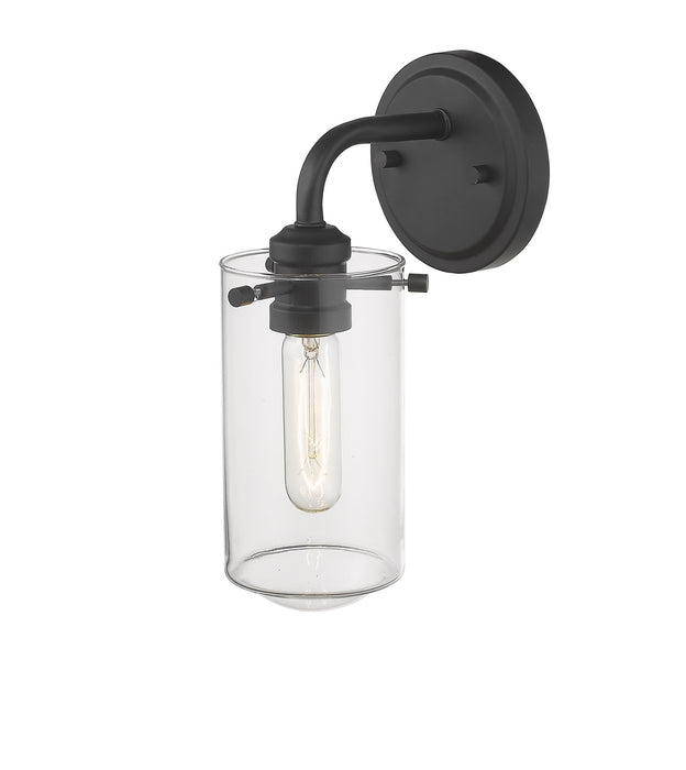 Z-Lite 471-1S-MB One Light Wall Sconce, Matte Black