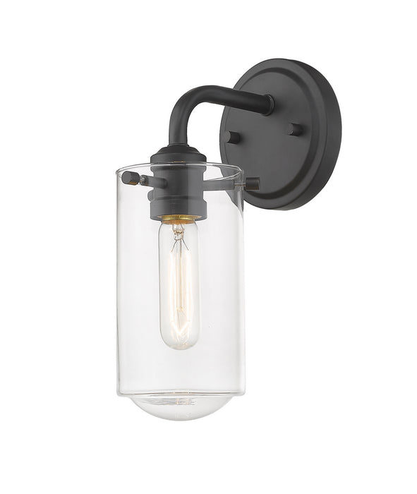 Z-Lite 471-1S-MB One Light Wall Sconce, Matte Black
