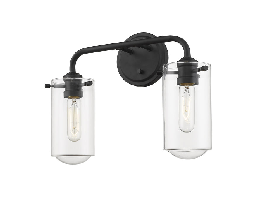 Z-Lite 471-2V-MB Two Light Vanity, Matte Black