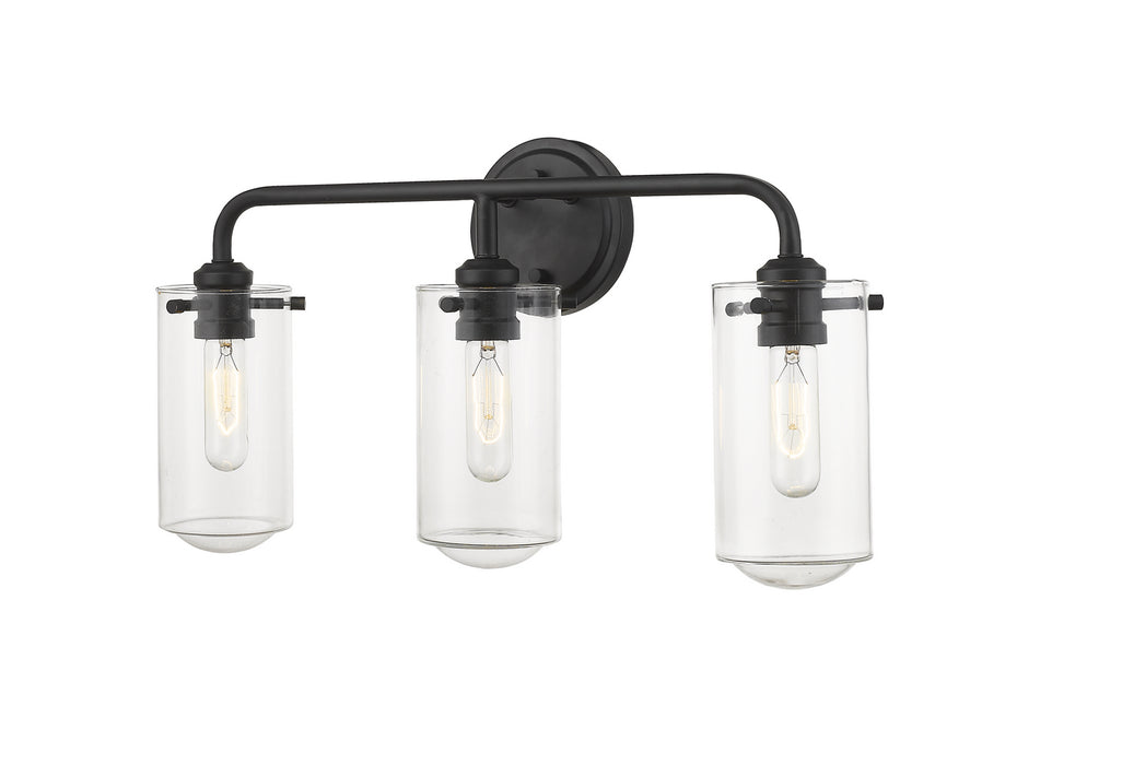 Z-Lite 471-3V-MB Three Light Vanity, Matte Black