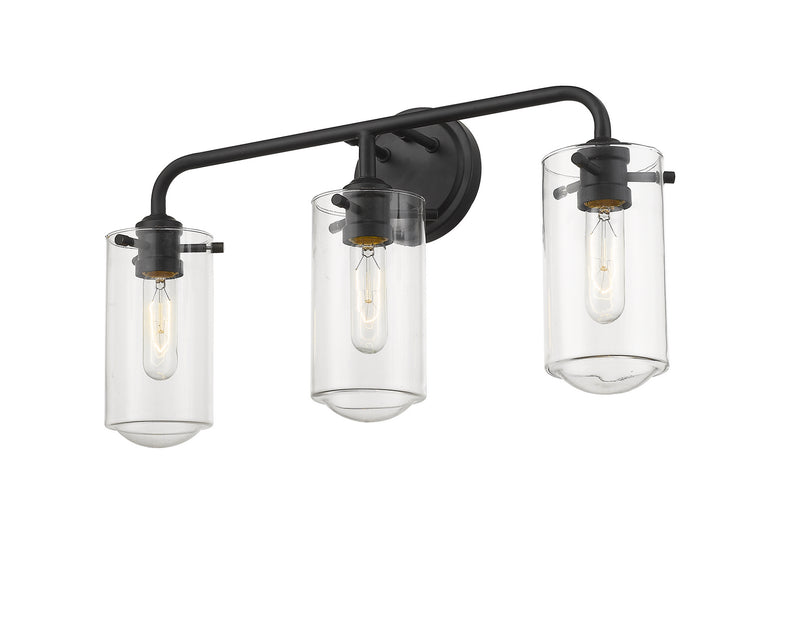 Z-Lite 471-3V-MB Three Light Vanity, Matte Black
