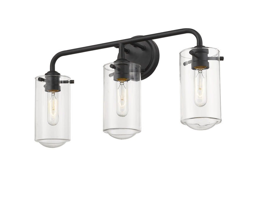 Z-Lite 471-3V-MB Three Light Vanity, Matte Black